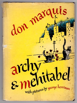 Item #13614 Archy and Mehitabel. Don Marquis