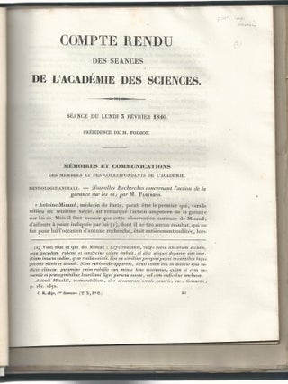 Mémoire sur les Éthers Composés; Mémoire sur la loi des Substitutions et la Théorie des Types; Recherches sur le Veritable Poids Atomique du Carbone; Relatives a l'Action du Chlore sur l'Alcool loi des Substitutions ou Métalepsie ; Recherches de Chimie Organique