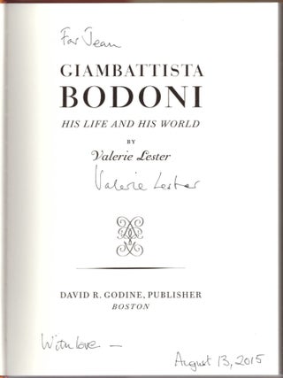 Giambattista Bodoni: His Life and His World