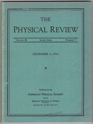 Item #27446 WARD-TAKAHASHI IDENTITY: “Renormalization Theory of the Interactions of Nucleons,...