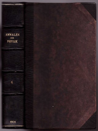 PRESSURE OF LIGHT: “Untersuchungen über die Druckkräfte des Lichtes” (Annalen der Physik: Vol. 6, pp. 433–458)