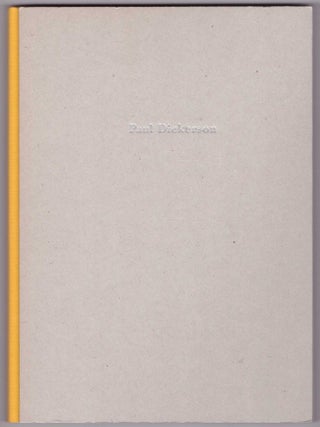 Item #28148 Paul Dickerson, 1961-1967. Charles Bowden