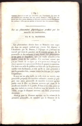 Item #28386 ELECTROCARDIOGRAPHY (EKG) FOUNDATION "Sur un phenomene physiologique produit par les...