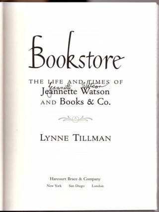 Bookstore: The Life and Times of Jeannette Watson and Books & Co.