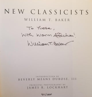New Classicists: William T. Baker