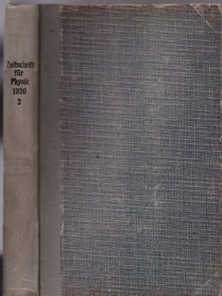 DIRECT MEASUREMENT FOR THERMAL MOLECULAR VELOCITY. “Eine direkte messung der thermischen molekulargeshwinidigkeit” (Zeitschrift für Physik: Volume 2, pp. 49-56)