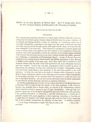 Item #29173 "On the Communication of Vibration from a Vibrating Body to a Surrounding Gas."...