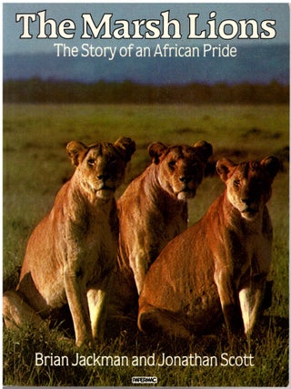 Item #29183 The Marsh Lions. Photographer, Artist, Brian Jackman, Jonathan Scott
