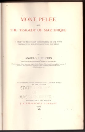 Mont Pelee and the Tragedy of Martinique
