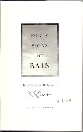 Forty Signs of Rain