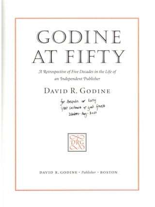 Godine at Fifty: A Retrospective of Five Decades in the Life of an Independent Publisher