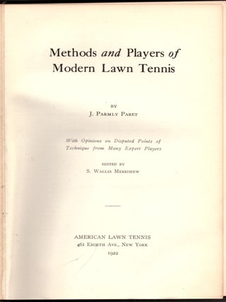 Methods and Players of Modern Lawn Tennis