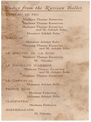 Studies from the Russian Ballet