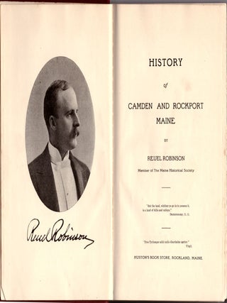 Item #30864 History of Camden and Rockport Maine. Reuel Robinson