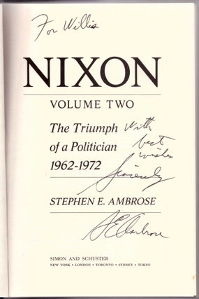 Nixon: The Education of a Politician 1913-1962 & The Triumph of a Politician 1962-1972 (2 Volumes)