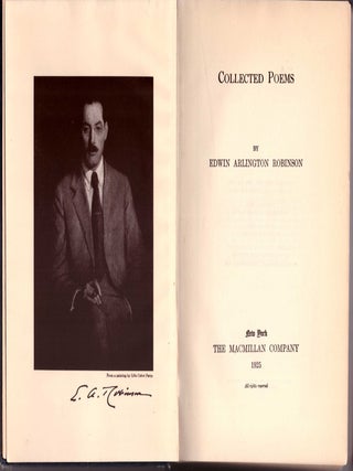 Item #31230 Collected Poems. Edwin Arlington Robinson