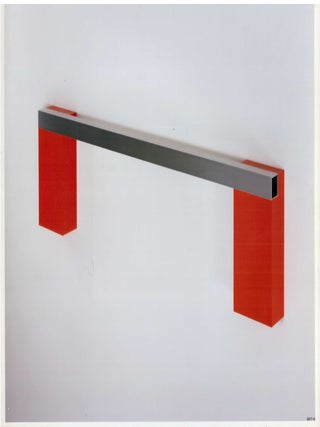 Promotional Photographs of Pieces by Donald Judd, Elizabeth Murray, and Robert Mangold