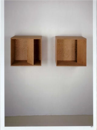 Promotional Photographs of Pieces by Donald Judd, Elizabeth Murray, and Robert Mangold