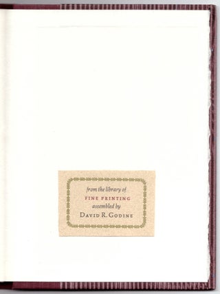 T. E. Lawrence: Book Designer / his friendship with / Vyvyan Richards.