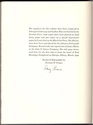 A History of Stone & Kimball and Herbert S. Stone & Co. with a Bibliography of Their Publications