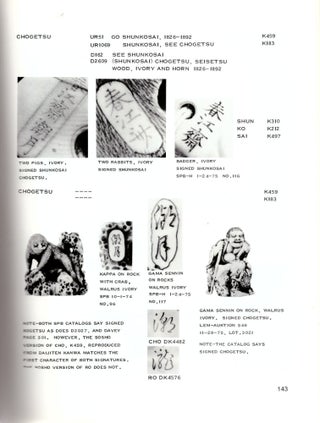 The Signature Book of Netsuke, Inro, and Ojime Artists in Photographs