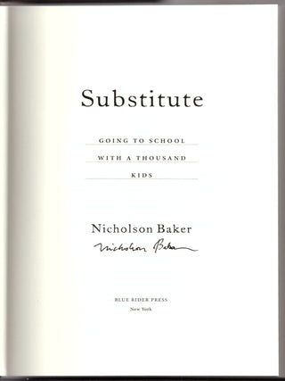 Substitute: Going to School With a Thousand Kids