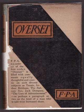 Item #31503 Overset. Franklin P. Adams