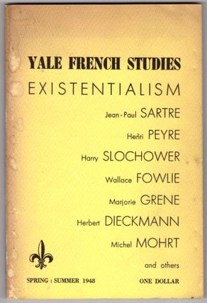 Item #31525 Yale French Studies (Vol. 1, No. 1/Spring:Summer 1948