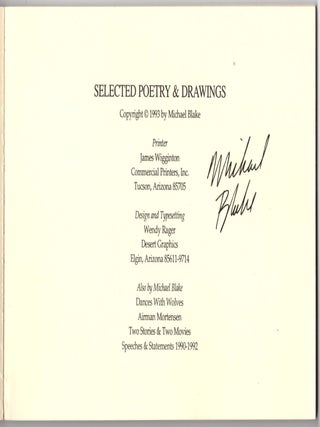 Selected Poetry and Drawings
