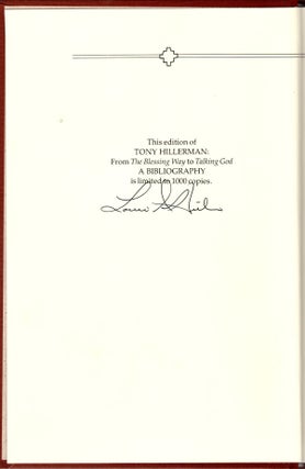 Tony Hillerman: From The Blessing Way to Talking God. A Bibliography