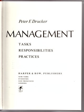 Management: Tasks, Responsibilities, Practices