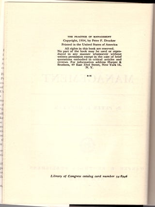 The Practice of Management: A Study of the Most Important Function in American Society