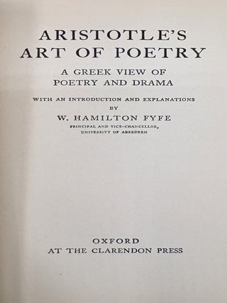 Aristotle's Art Of Poetry